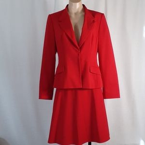 Calvin Klein 2 pc skirt set (suit) Red size 6